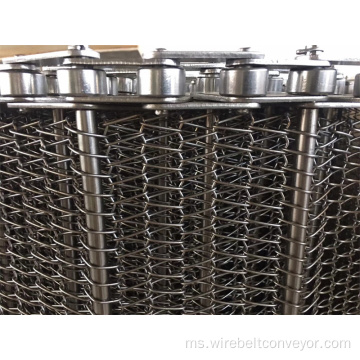 Chain Flat Spiral Wire Mesh Weave Conveyor Belt